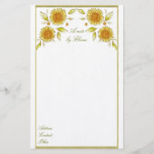 ひまわり文房具 便箋 (正面)