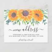 ひまわり新住所の移動 案内ポストカード (正面)