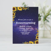 ひまわり新築パーティー招待状 招待状 (スタンド正面)