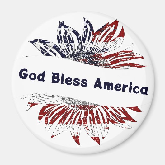 ひまわり旗カスタム文字 マグネット (正面)