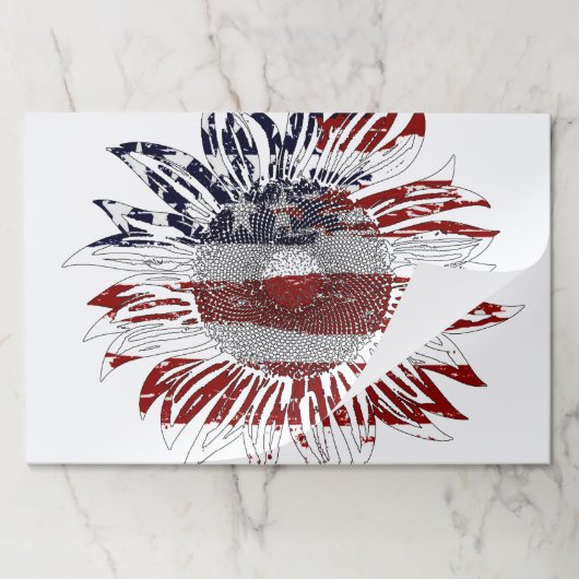 ひまわり旗紙ランチョンマット ペーパーパッド (折り畳み)