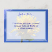 ひまわり日の出なしノートカード ポストカード (裏面)