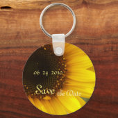 ひまわり日付の保存 キーホルダー (正面)