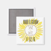 ひまわり日付の保存 マグネット (正面/裏面)