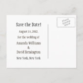 ひまわり日付はがきをターコイズに保存 案内ポストカード (裏面)