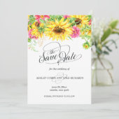 ひまわり日付カードを保存 セーブザデート (スタンド正面)