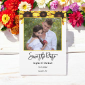 ひまわり日付写真フローラの保存 案内状