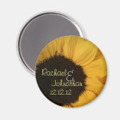 ひまわり日付磁石を保存 マグネット (正面/裏面)