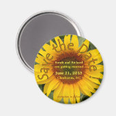 ひまわり日付磁石を保存 マグネット (正面/裏面)