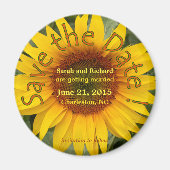 ひまわり日付磁石を保存 マグネット (正面)