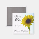 ひまわり日付磁石を保存 マグネット (正面/裏面)