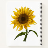 ひまわり日照フローラ水彩花 ノートブック (裏面)