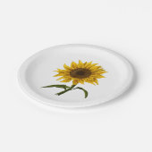 ひまわり日照フローラ水彩花 ペーパープレート (アングル)
