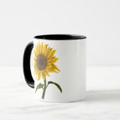 ひまわり日照フローラ水彩花 マグカップ (正面左)