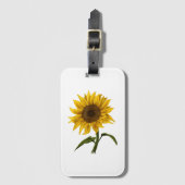 ひまわり日照フローラ水彩花 ラゲッジタグ (正面縦)