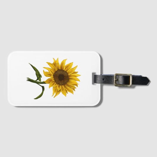 ひまわり日照フローラ水彩花 ラゲッジタグ (正面横)