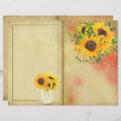 ひまわり日誌ページスクラップブック紙 (正面/裏面)