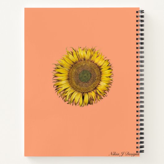 ひまわり日 ノートブック (裏面)