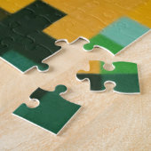 ひまわり明るいフローラピクセルアート ジグソーパズル (側面)