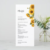 ひまわり明るいブライダルシャワーメニュー メニュー (スタンド正面)