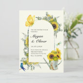 ひまわり春の結婚式 招待状 (スタンド正面)