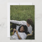 ひまわり春の結婚式 招待状 (裏面)