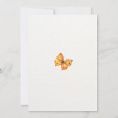 ひまわり春フローラベビーシャワーありがとう サンキューカード (裏面)