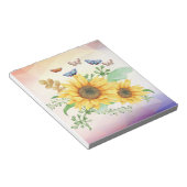 ひまわり春メモ帳 ノートパッド (アングル)