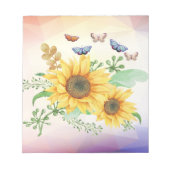 ひまわり春メモ帳 ノートパッド (正面)