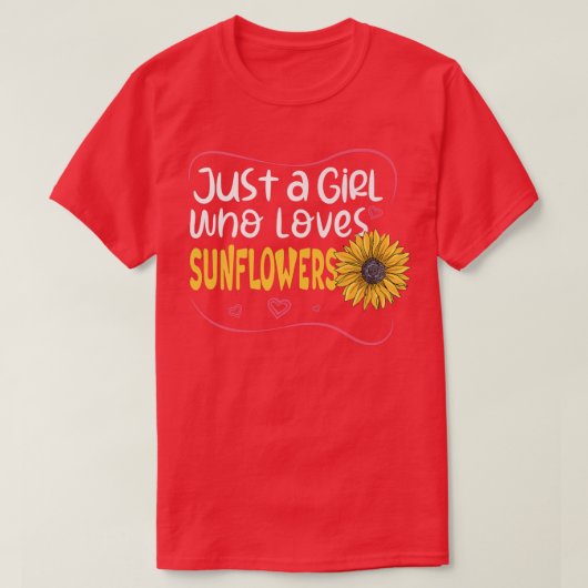 ひまわり春庭師 – 愛する女の子 Tシャツ (デザイン正面)