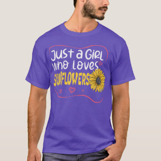 ひまわり春庭師 – 愛する女の子 Tシャツ