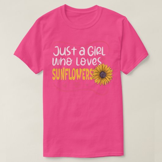 ひまわり春庭師Sを愛する女の子 Tシャツ (デザイン正面)