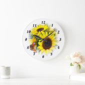 ひまわり時間 ラージ壁時計 (ホーム)