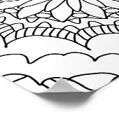 ひまわり曼荼羅彩色ポスター ポスター (角)