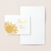 ひまわり有難うご注意 箔カード (ディスプレー)