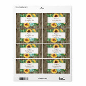 ひまわり木ベーキングラベル ラベル (フルシート)