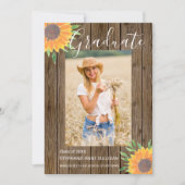 ひまわり木写真卒業発表 案内状 (正面)