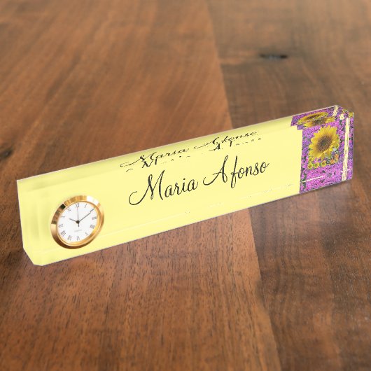 ひまわり机用ネームプレート デスクネームプレート (側面)