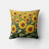 ひまわり枕またはクッション クッション (裏面)