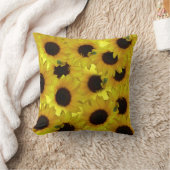 ひまわり枕サニーヒマワリピロー&デコール クッション (ブランケット)