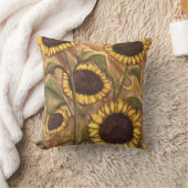 ひまわり枕サニーヒマワリピロー&デコール クッション (ブランケット)