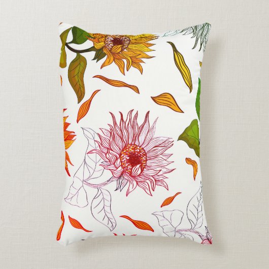 ひまわり枕 アクセントクッション (正面(垂直))