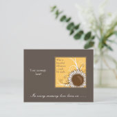 ひまわり枠の共感表 ポストカード (スタンド正面)