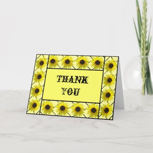 ひまわり枠サンキューカード サンキューカード (正面)