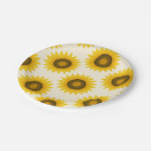 ひまわり柄 ペーパープレート (アングル)