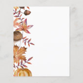 ひまわり栗かぼちゃ結婚のフライヤー チラシ (裏面)