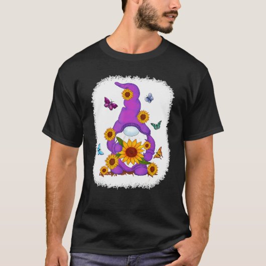 ひまわり格言絵を描背景 Tシャツ (正面)