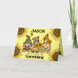 ひまわり格言誕生日 カード