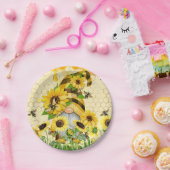 ひまわり格言 ペーパープレート (パーティー)