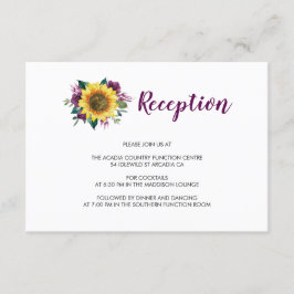 ひまわり梅バラフローラ結婚披露宴 エンクロージャーカード